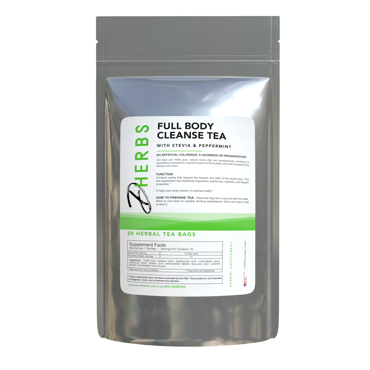 Dherbs Full Body Cleanse Tea 40 Grams EBay