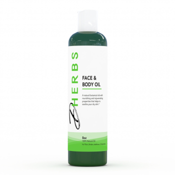 Face and Body Oil (8 oz) - Face and Body Oil for Dry Skin